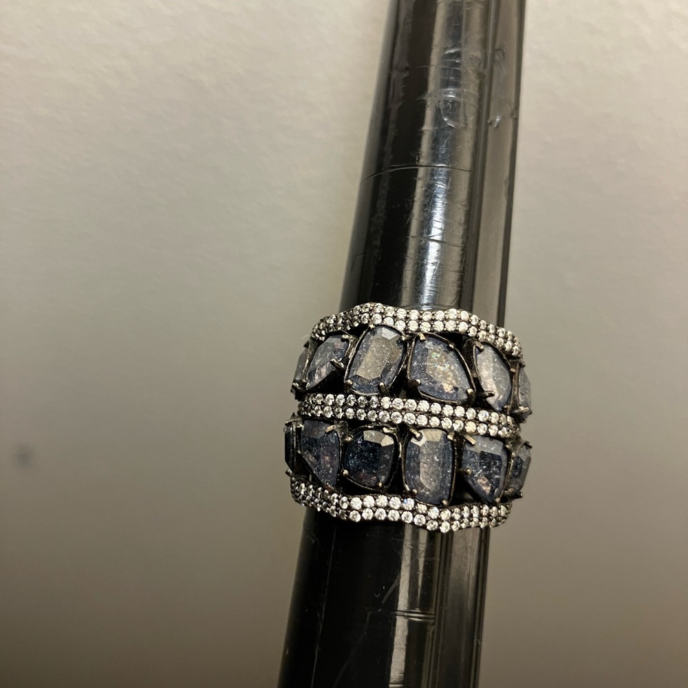 Beautiful Black Sterling Silver Ring